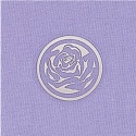 Clear Rose with Silver Foil Seal