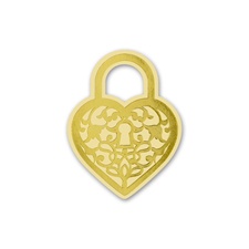 Heart Padlock - Gold - Wedding Seal