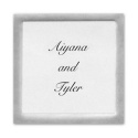 Square Silver Border Seal