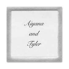 Square Silver Border Seal