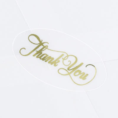 Gold Foil Thank You Seal