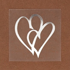 Non-personalized Silver Hearts Seal