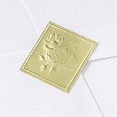 Gold Elegant Rose Seal