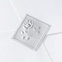 Silver Elegant Rose Seal