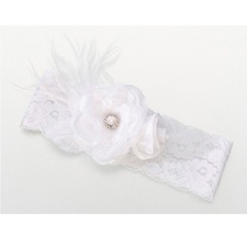 White Vintage Lace Wedding Garter
