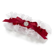 Red Floral Wedding Garter