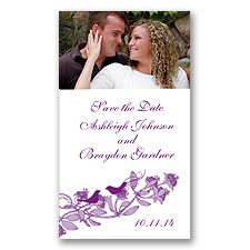 Love Birds - Grapevine - Photo Save the Date Magnet