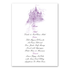 Happily Ever After - Menu Card