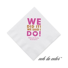 We did it! - Cocktail Napkin
