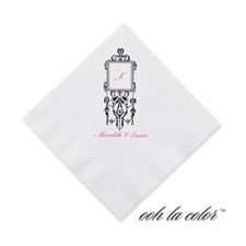 Framed Monogram - Ebony - Cocktail Napkin