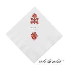Clearly Refined - Scarlet - Cocktail Napkin