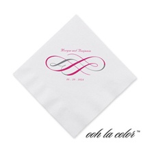 Swirls of Color - Lipstick - Cocktail Napkin