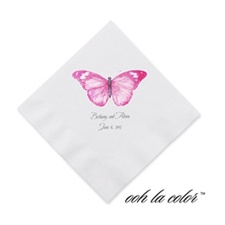Butterfly in Lipstick - Cocktail Napkin
