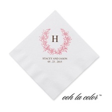 Floral Crest - Petal - Cocktail Napkin