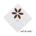 Floral Delight - Chocolate - Cocktail Napkin