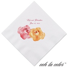 Heavenly Watercolor - Orange - Dinner Napkin