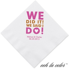 We did it! - Dinner Napkin