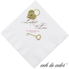 Locked in Love - Dinner Napkin