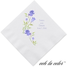 Watercolor Roses - Hydrangea - Dinner Napkin