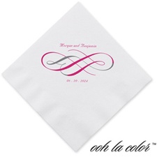 Swirls of Color - Lipstick - Dinner Napkin