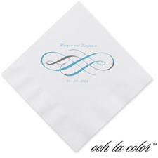 Swirls of Color - Palm - Dinner Napkin