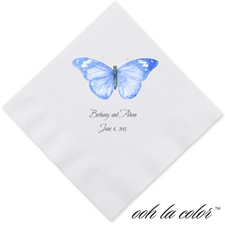 Butterfly in Blue - Dinner Napkin
