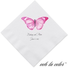 Butterfly in Lipstick - Dinner Napkin
