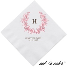 Floral Crest - Petal - Dinner Napkin