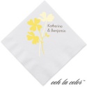 Floral Shadow - Canary - Dinner Napkin