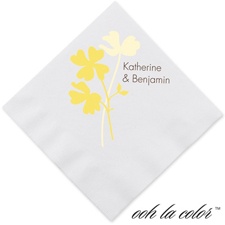 Floral Shadow - Canary - Dinner Napkin