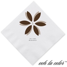Floral Delight - Chocolate - Dinner Napkin