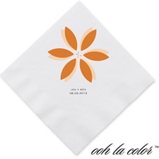 Floral Delight - Tangerine - Dinner Napkin