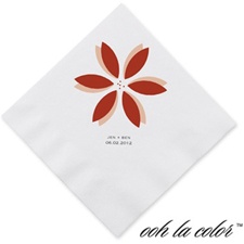 Floral Delight - Scarlet - Dinner Napkin