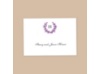 Floral Crest - Grapevine - Thank You Note Folder and Envelope