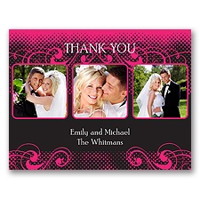Photos and Flourishes - Lipstick - Photo Thank You Card and Envelope