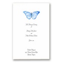 Butterfly in Blue - DIY Wedding Program