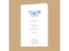 Butterfly in Blue - DIY Wedding Program