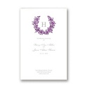 Floral Crest - Grapevine - DIY Wedding Program