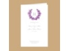 Floral Crest - Grapevine - Wedding Program