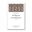 Clearly Refined - Chocolate - DIY Wedding Program