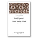 Clearly Refined - Chocolate - Wedding Program
