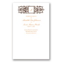 Framed Monogram - Chocolate - Wedding Program