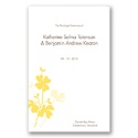 Floral Shadow - Canary - Wedding Program