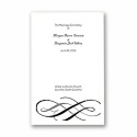 Swirls of Color - Ebony - DIY Wedding Program
