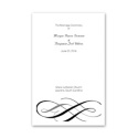 Swirls of Color - Ebony - Wedding Program