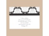 Damask Arches - Black - Reception Card