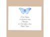 Butterfly in Blue - Reception Card
