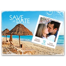 Paradise Awaits - Photo Save the Date Card