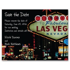 Fabulous Las Vegas - Save the Date Card