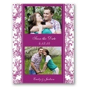 Enchanted Border - Amethyst - Save the Date Card